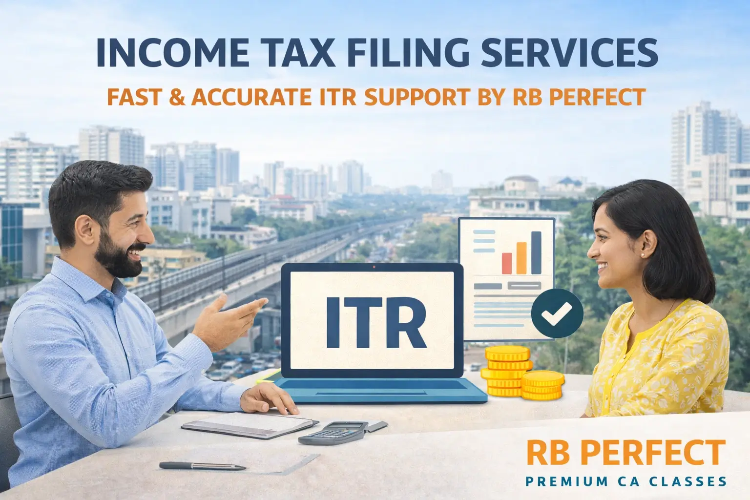 ITR support, CA classes in Neelam Chowk